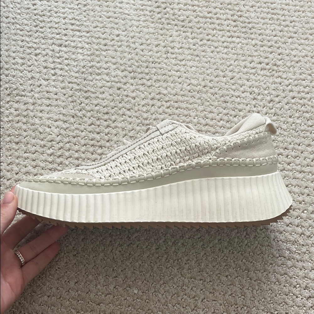 Dolce Vita Cream Platform Sneakers